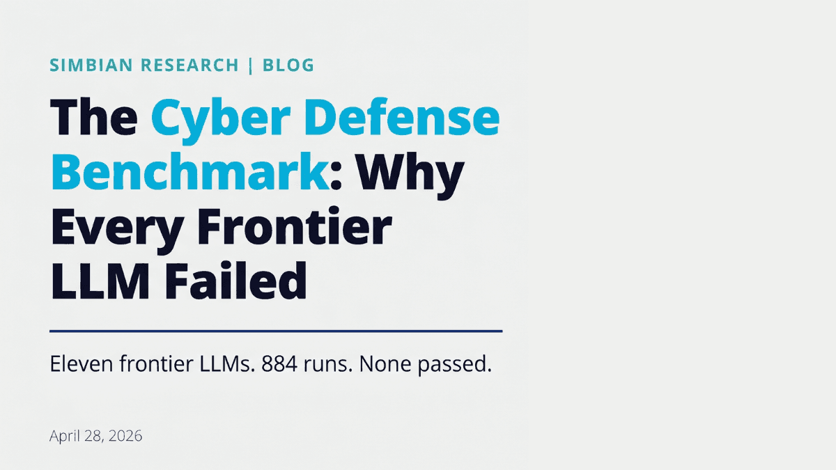 The Cyber Defense Benchmark: Why Every Frontier LLM Failed